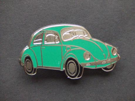 Volkswagen Kever groen,zilverkleurig